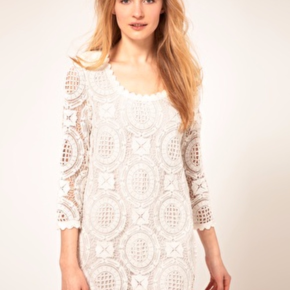 French Connection Cotton Lace Mini Dress - Picture 2 of 7